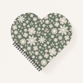Cuaderno Romántico Floral Botánico Acuarela de Sabio Profun