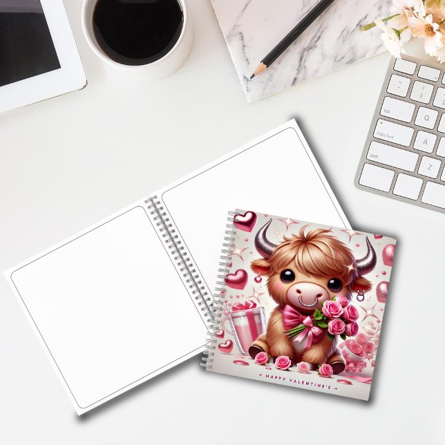 Cuaderno Romántico florece en las tierras altas de la vaca  (Subido por el creador)