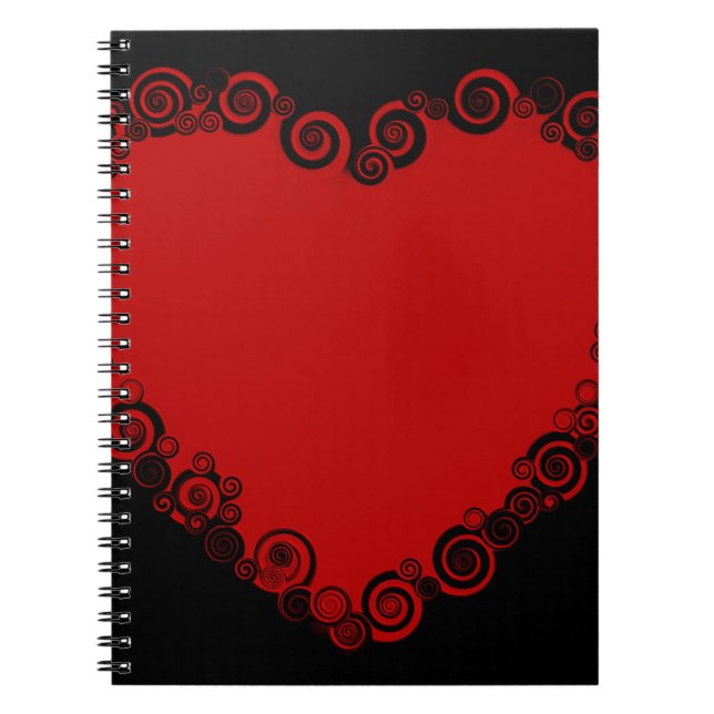 Cuaderno Romántico Valentine Love Heart Red (Frente)