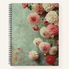 Cuaderno Romantische Nostalgische Dahlien