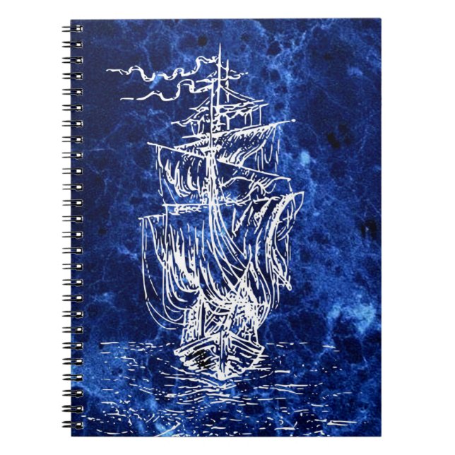 Cuaderno Romantisches Segelschiff (Frente)