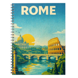Cuaderno Rome Italy Vintage Travel