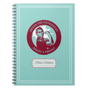 Cuaderno Rompe el nombre personalizado del patriarcado Rosi