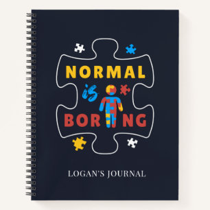 Cuaderno Rompecabezas de Conciencia del Autismo Normal es A