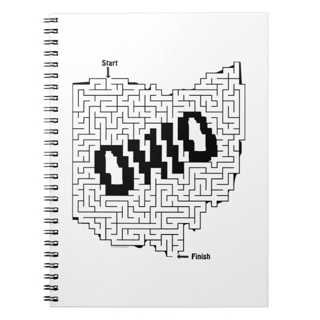 Cuaderno Rompecabezas de Ohio Maze (Frente)