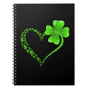 Cuaderno Rompecabezas de piezas corazón Shamrock Autism Aw