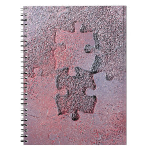 Cuaderno Rompecabezas rosa para el mes de la conciencia del