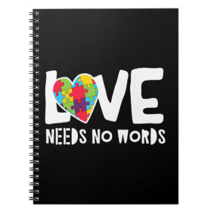 Cuaderno Rompecabezas y corazón de la conciencia del autism