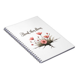 Cuaderno Romper luego el florecimiento - Diario Inspirador 