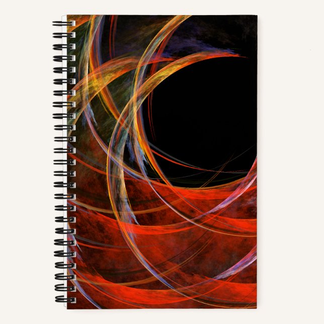 Cuaderno Rompiendo el arte abstracto del círculo (Anverso)