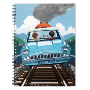 Cuaderno Ron & HARRY POTTER™ en el coche volador a HOGWARTS