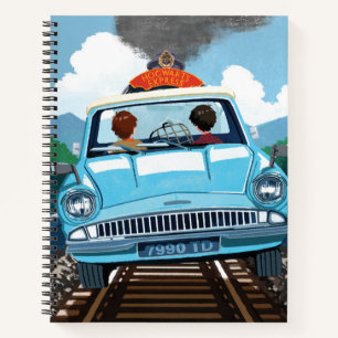 Cuaderno Ron & HARRY POTTER™ en el coche volador a HOGWARTS
