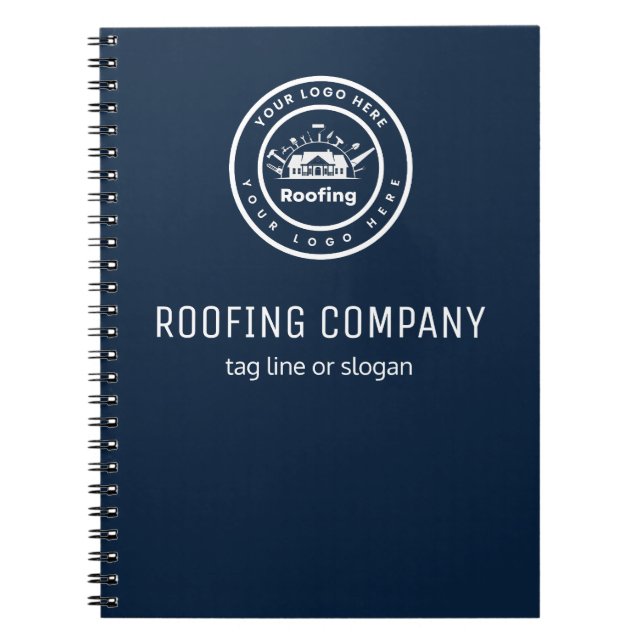 Cuaderno Roofing Company | Custom Logo Services (Frente)