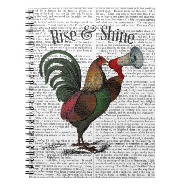 Cuaderno Rooster con Loudhailer 2 (Frente)
