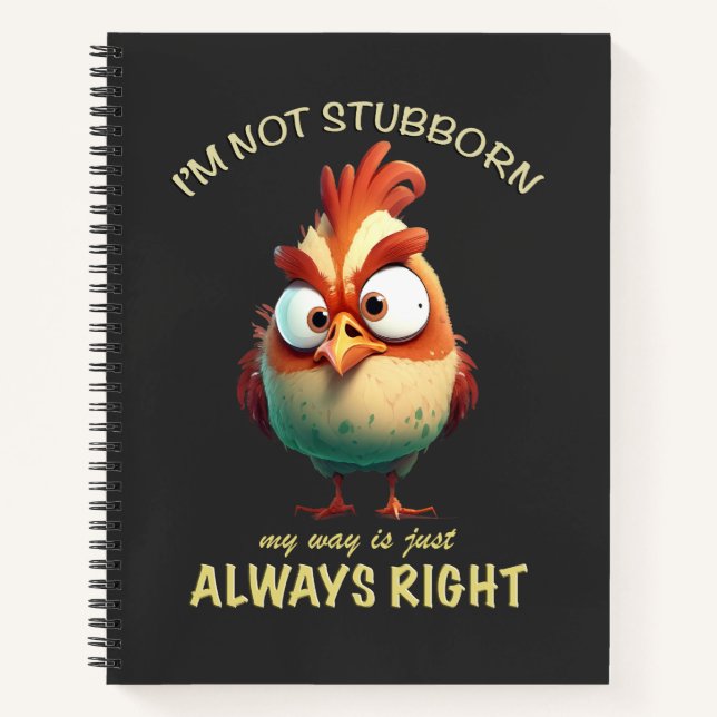 Cuaderno Rooster concentrado Awesome Cute Adorable Funny (Anverso)