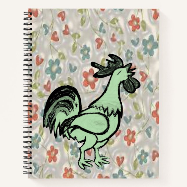 Cuaderno Rooster de bloc de notas espiral (Anverso)