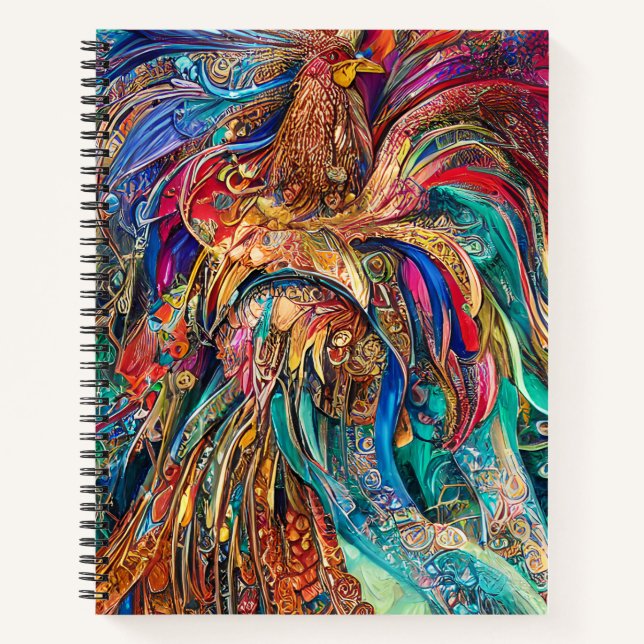 Cuaderno Rooster - Kaleidoscope de colores (Anverso)