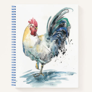Cuaderno Rooster Splash - acuarela