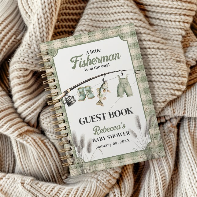 Cuaderno Ropa a cuadros Línea de pesca Invitado a baby show (Subido por el creador)