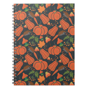Cuaderno Ropa de calabaza roja sin soldadura y zanahorias