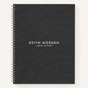 Cuaderno Ropa de imitación gris oscuro