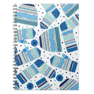 Cuaderno Ropa de invierno de punto: Acogedor patrón sin cos