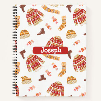 Cuaderno Ropa de invierno para Navidades dulces