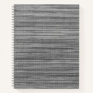 Cuaderno Ropa de tela de tela gris