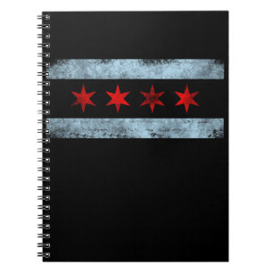 Cuaderno Ropa del horizonte de la bandera de Chicago