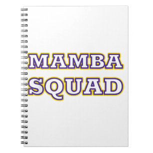 Cuaderno Ropa divertida de Mamba Squad para amantes de las
