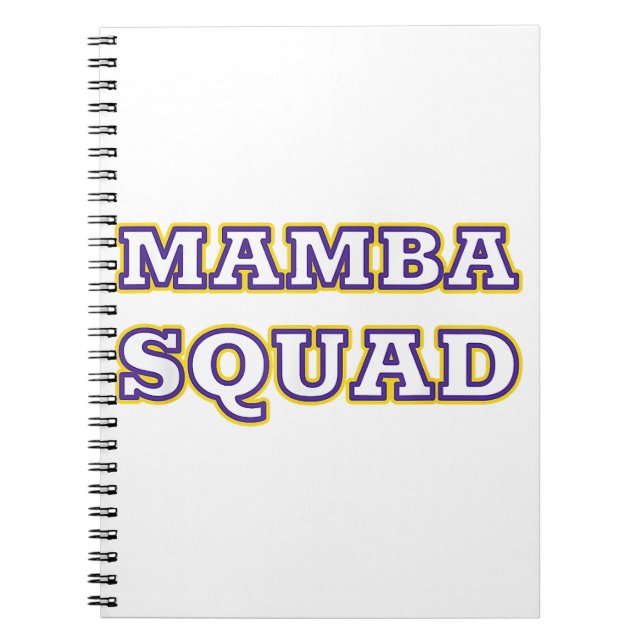Cuaderno Ropa divertida de Mamba Squad para amantes de las  (Frente)