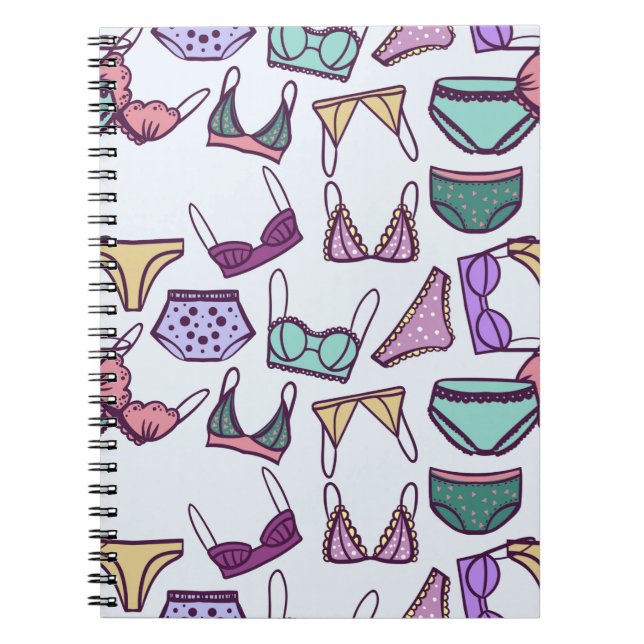 Cuaderno Ropa interior sin costura de vintage: sostenes y p (Frente)