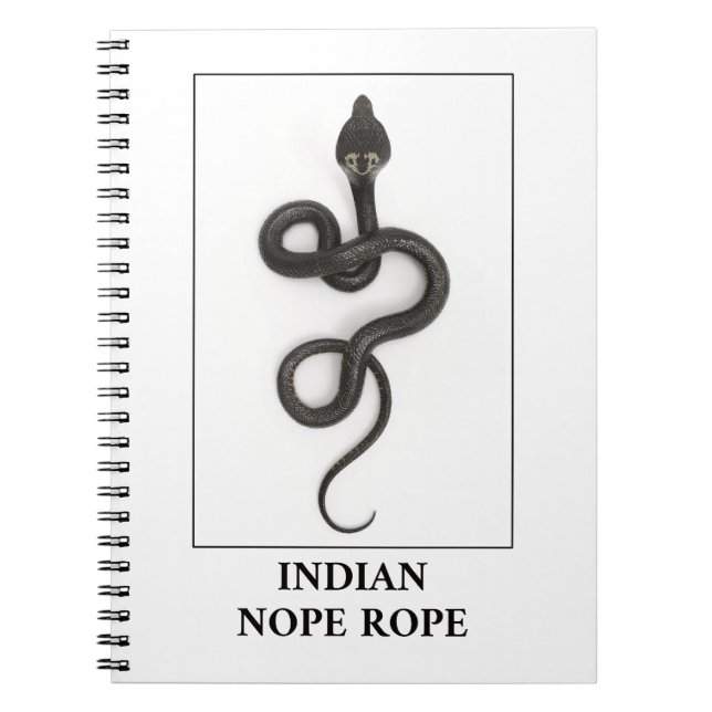 Cuaderno Rope indio - Peligro de serpiente Cobra (Frente)