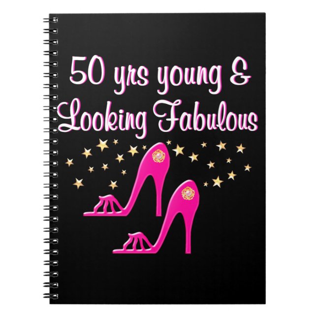 CUADERNO ROSA 50 AÑOS JÓVENES Y FABULOSOS (Frente)