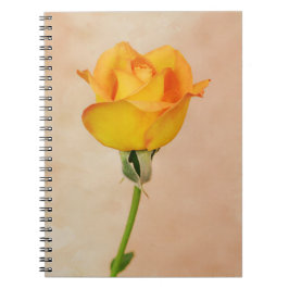 Cuaderno Rosa amarilla de bonito del jardín de Gertie