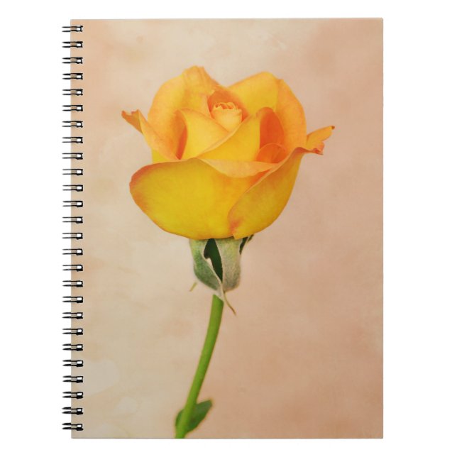 Cuaderno Rosa amarilla de bonito del jardín de Gertie (Frente)