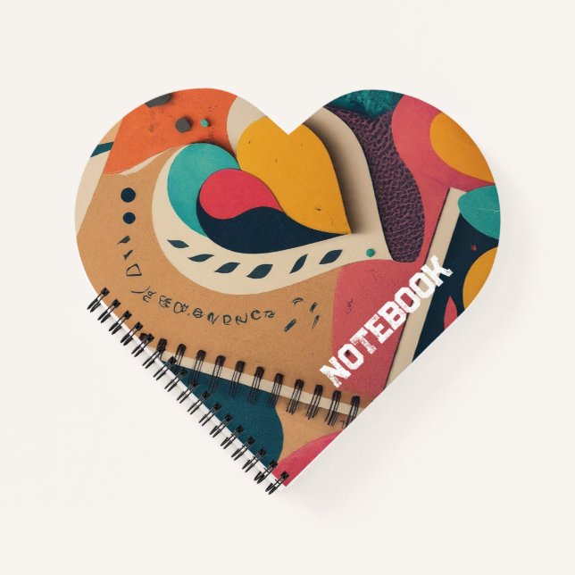 Cuaderno Rosa, Amarillo, Corazón Azul (Anverso)