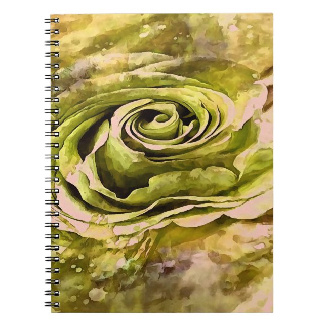 Cuaderno Rosa artístico amarillo y gris (Frente)