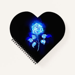 Cuaderno Rosa azul en llamas