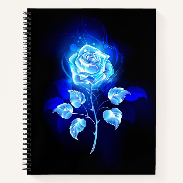 Cuaderno Rosa azul en llamas (Anverso)