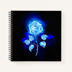 Cuaderno Rosa azul en llamas