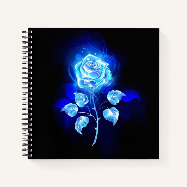 Cuaderno Rosa azul en llamas (Anverso)