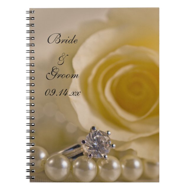 Cuaderno Rosa Blanca, Anillo de compromiso y Boda de perlas (Frente)