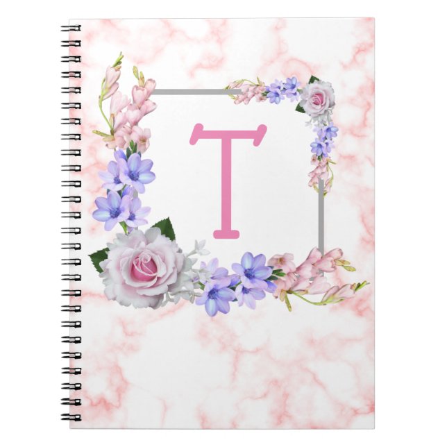 Cuaderno Rosa Bouquet Monograma rosa (Frente)