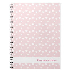 Cuaderno Rosa claro y corazón, cumpleaños, ducha, fiesta
