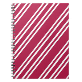 Cuaderno Rosa con rayas blancas