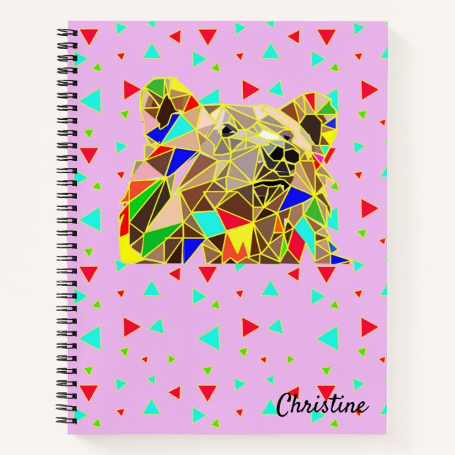 Cuaderno Rosa Cute Bear Girly (Anverso)