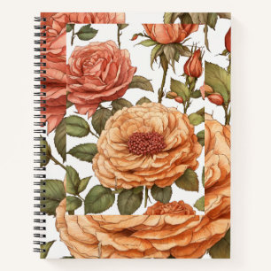 Cuaderno "Rosa de Acción de Gracias y Ilustracion de Bud -