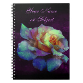 Cuaderno Rosa de arcoiris turquesa morado