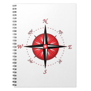 Cuaderno Rosa de compás rojo